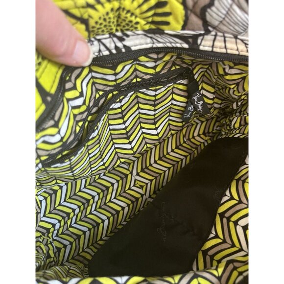 Vera Bradley Retired Emily Satchel Citron Quilted Shoulder Purse NICE SEE PHOTOS - Picture 7 of 16
